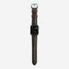 Traditional strap rustic brown silver hardware 40mm   