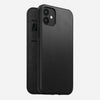 Rugged folio horween leather black iphone 12      