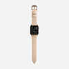 Modern slim strap horween leather natural gold hardware  