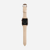 Modern slim strap horween leather natural gold hardware  