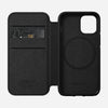 Rugged folio magsafe horween leather black iphone 12 mini    