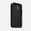 Rugged folio magsafe horween leather black iphone 12 mini    